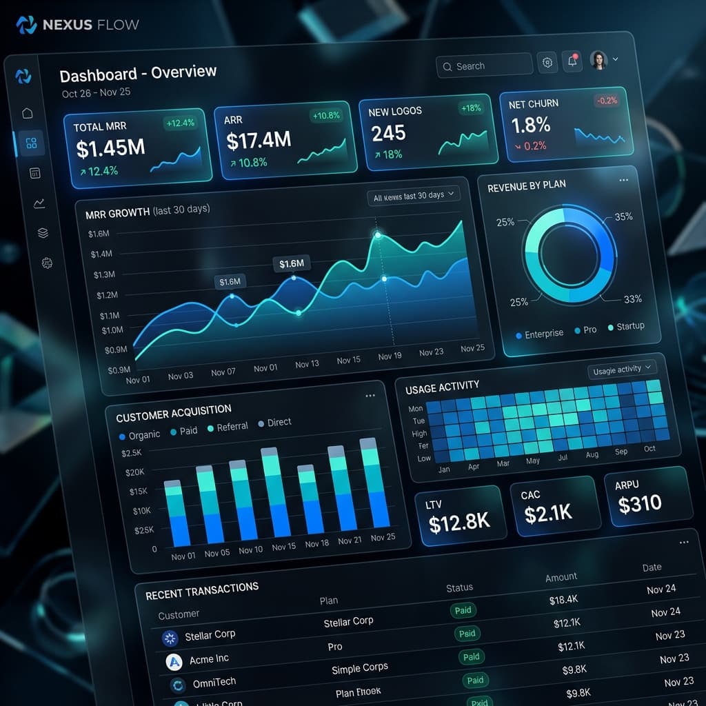 Premium Financial Dashboard
